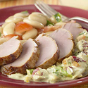 Pork Medallions with Mirasol and Cherry Cream Sauce
